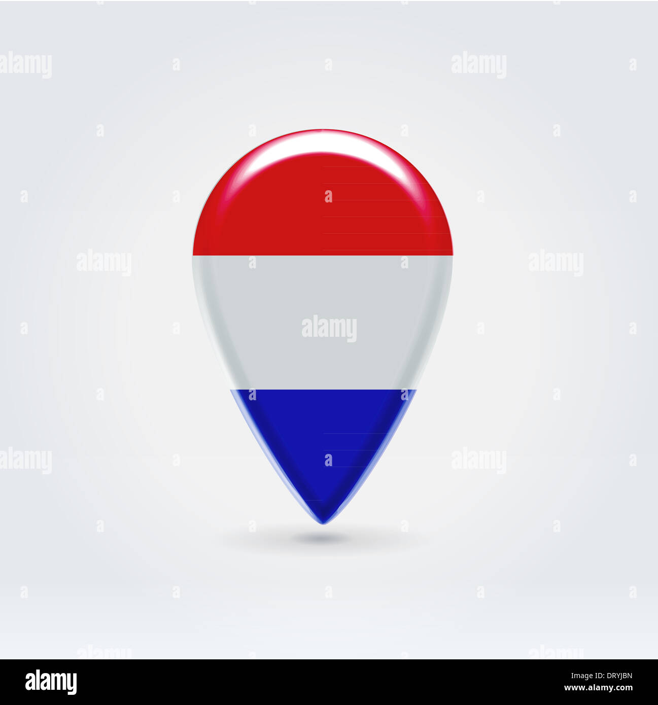 Geo-Standort nationaler Punktbeschriftung Stockfoto