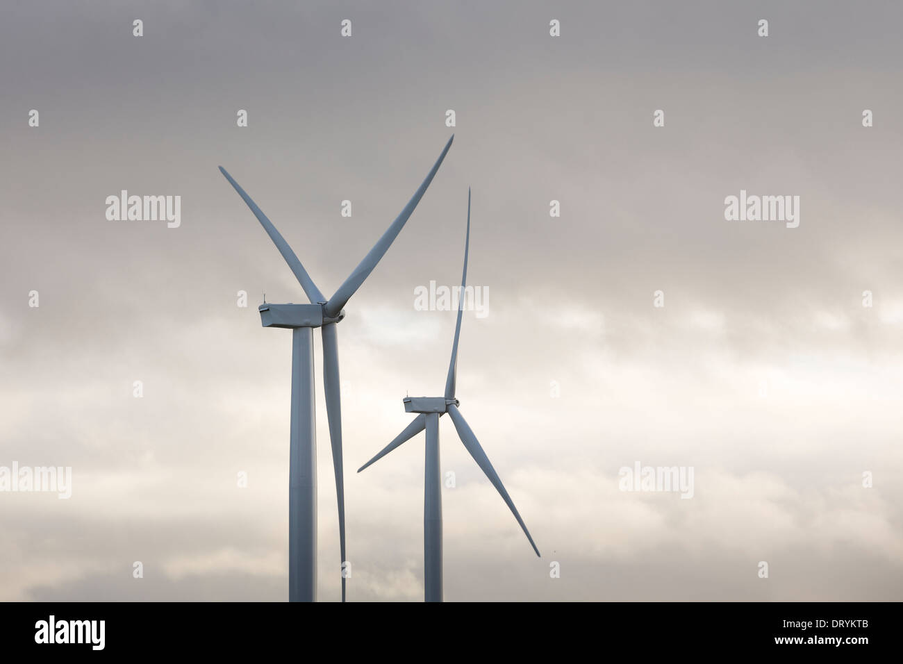 Ansicht der Windturbine in Fife, Schottland, Vereinigtes Königreich Stockfoto