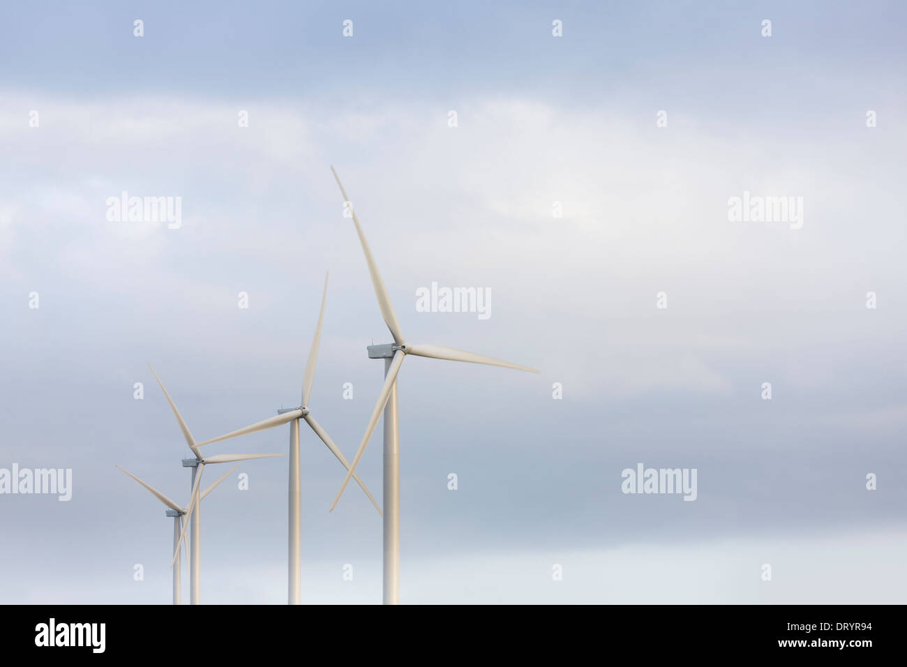 Ansicht der Windturbine in Fife, Schottland, Vereinigtes Königreich Stockfoto