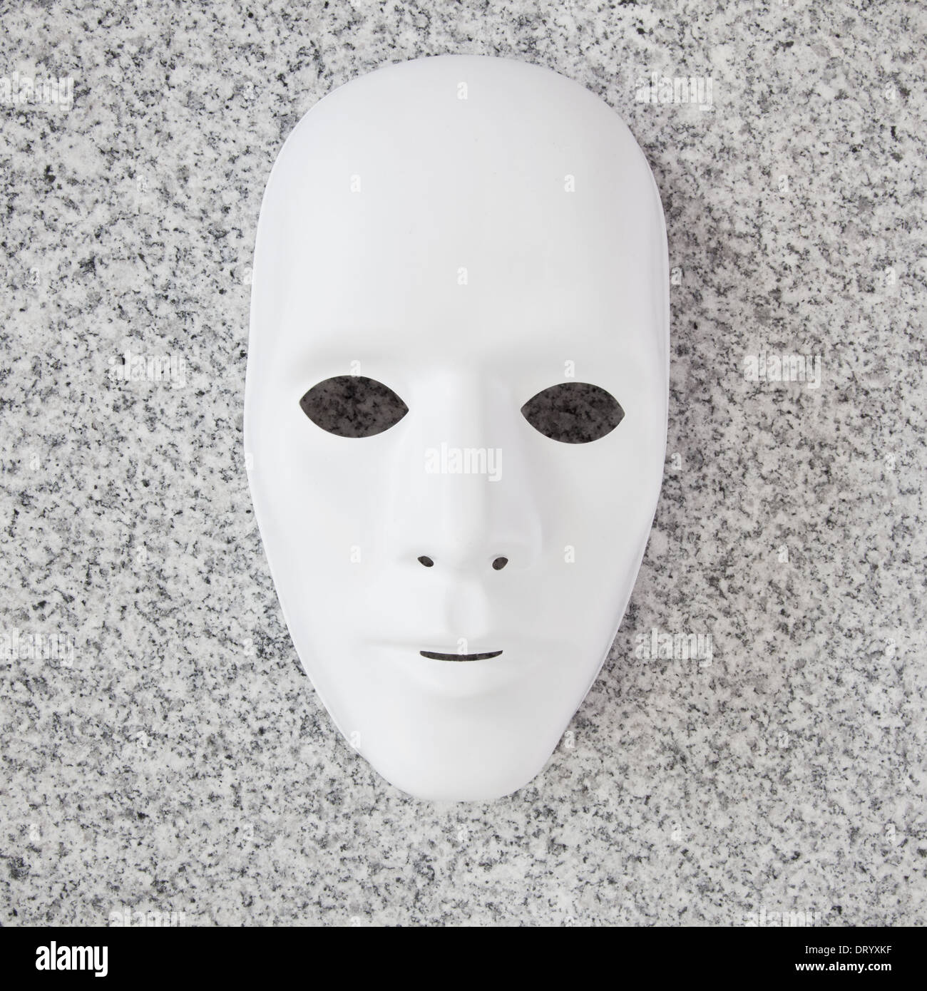 Weiße Maske Stockfoto