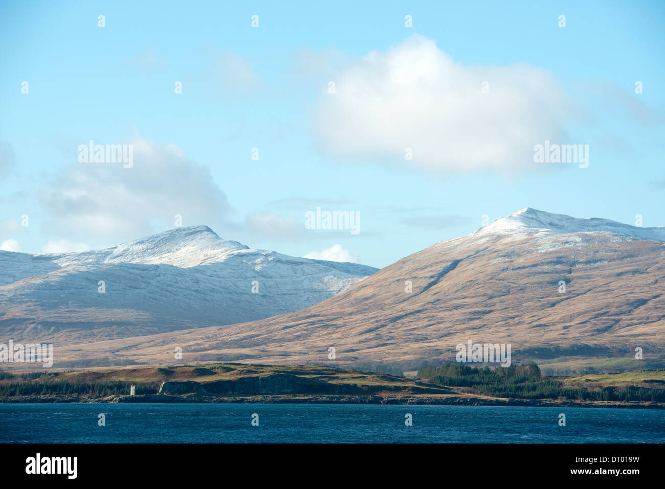 Isle of Mull von der Fähre Stockfoto
