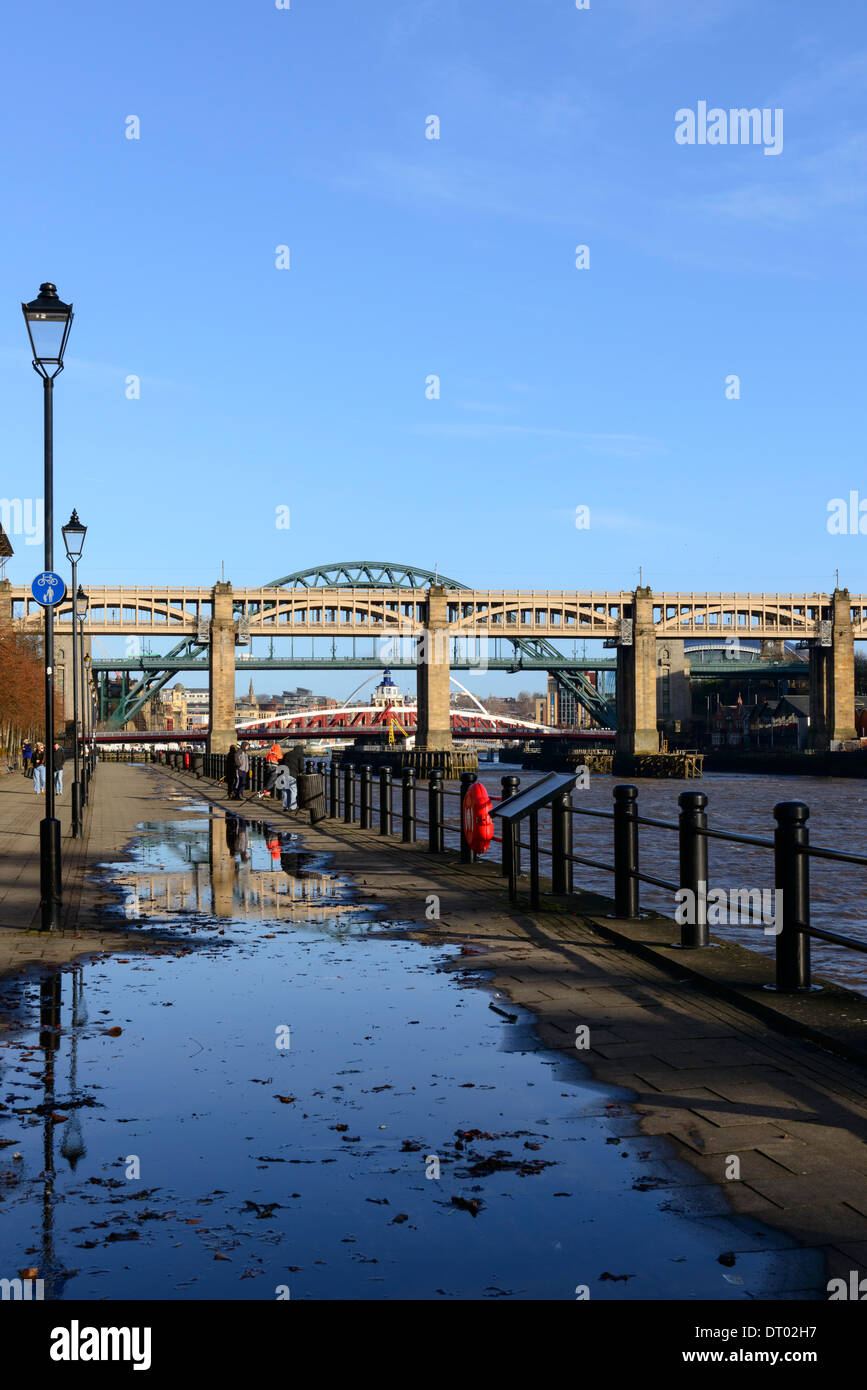 Tyne Bridges Stockfoto