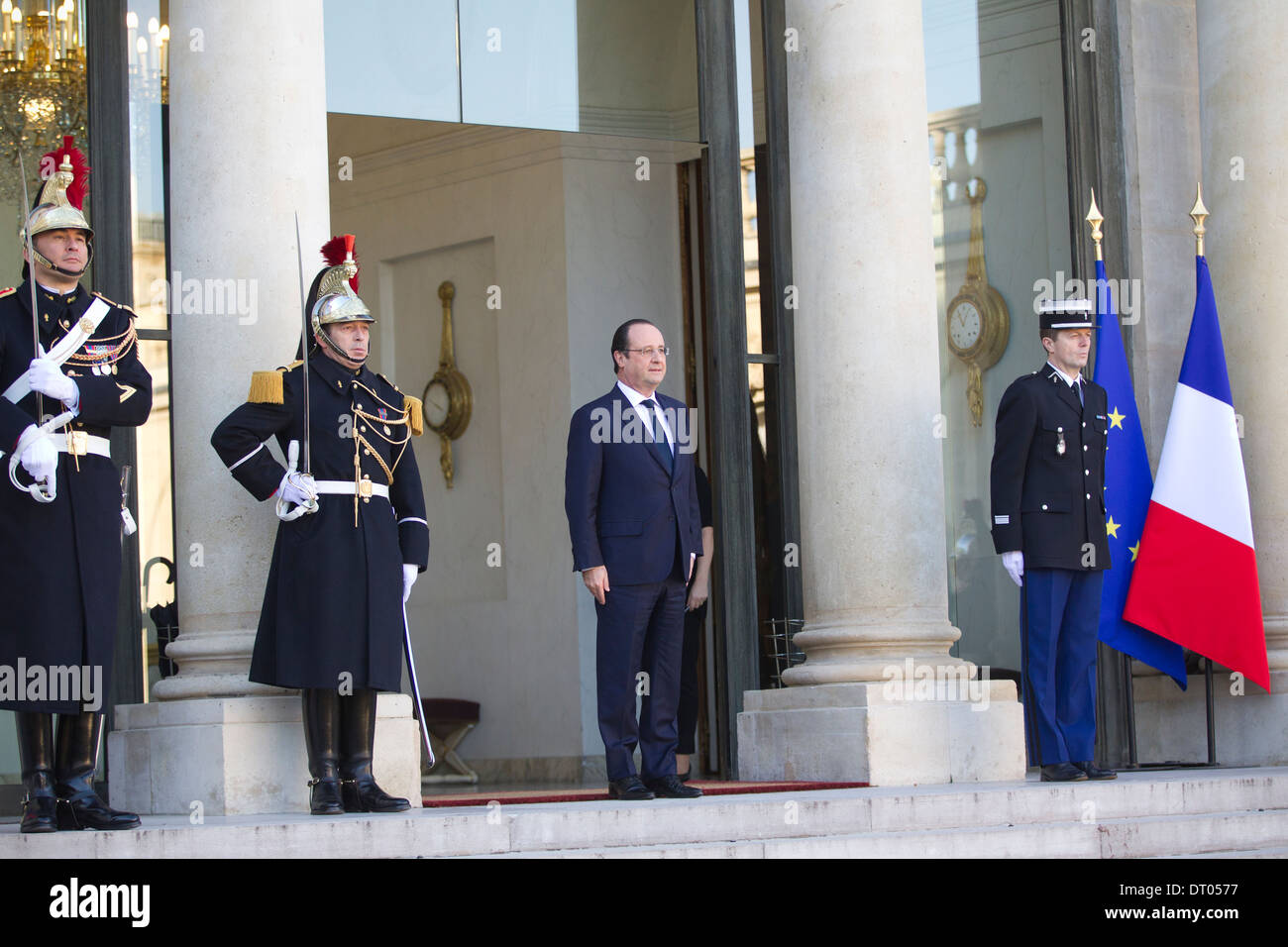 Élysée-Palast, offizielle Residenz des Präsidenten der französischen Republik, Rue du Faubourg Saint-Honoré, Paris, Frankreich Stockfoto