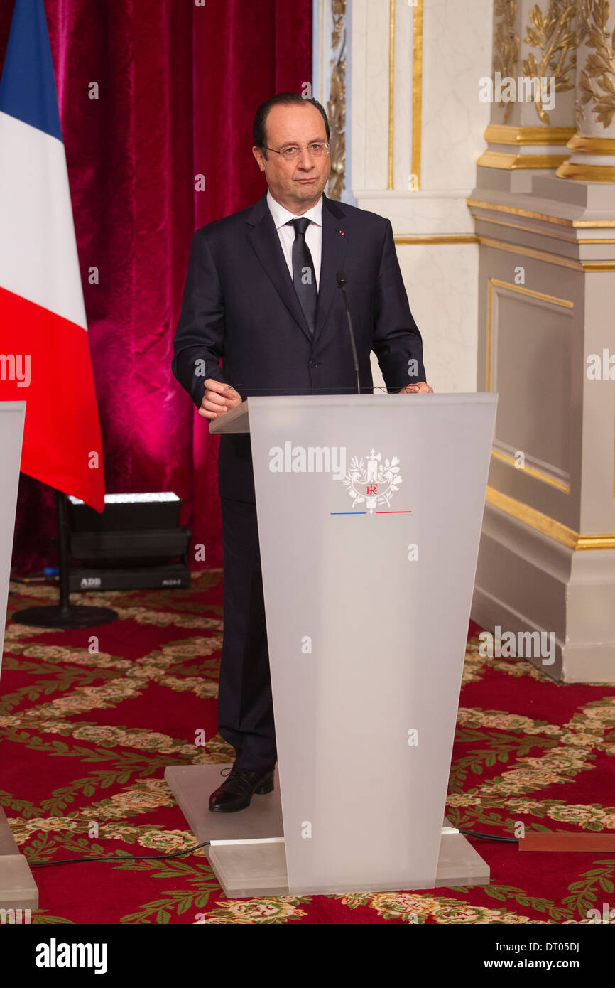 Élysée-Palast, offizielle Residenz des Präsidenten der französischen Republik, Rue du Faubourg Saint-Honoré, Paris, Frankreich Stockfoto