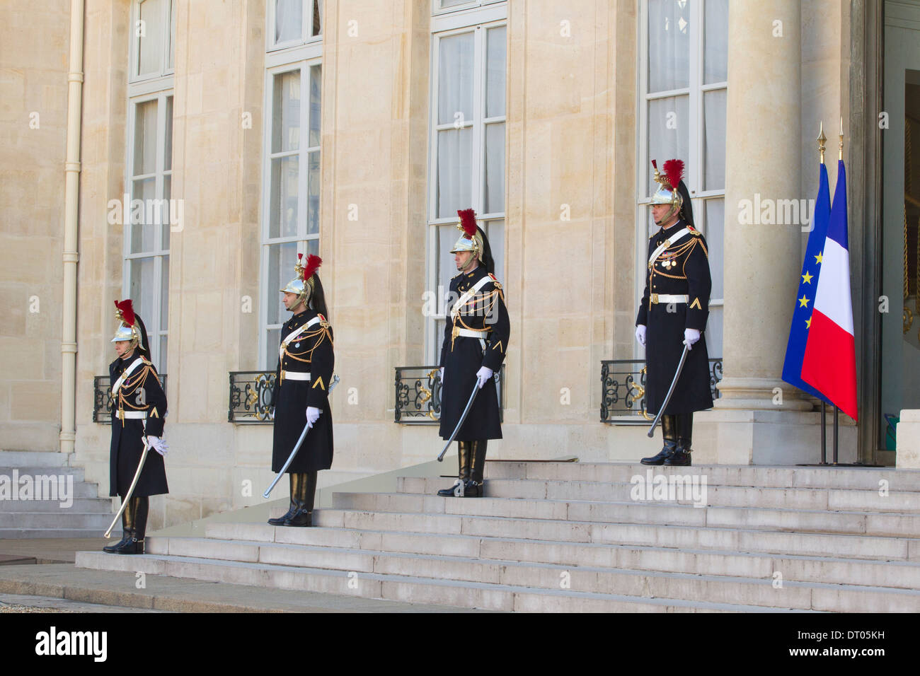 Élysée-Palast, offizielle Residenz des Präsidenten der französischen Republik, Rue du Faubourg Saint-Honoré, Paris, Frankreich Stockfoto