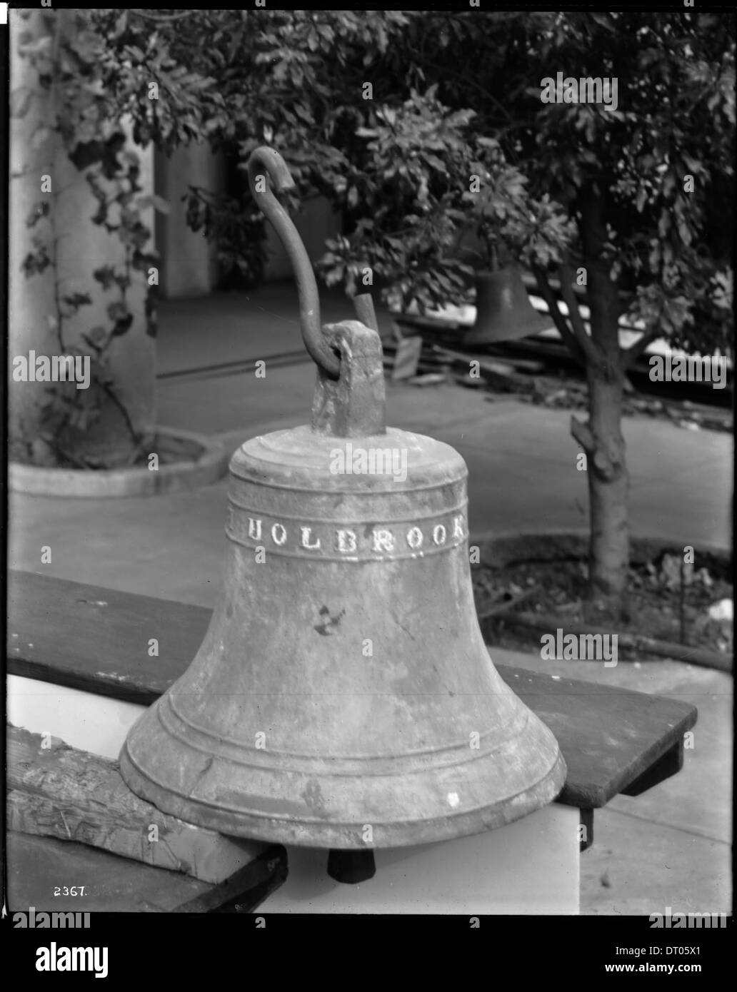 Glocke, gegossen von Reveres Lehrling George Holbrook für die Los Angeles Plaza Kirche, ca.1900 Stockfoto