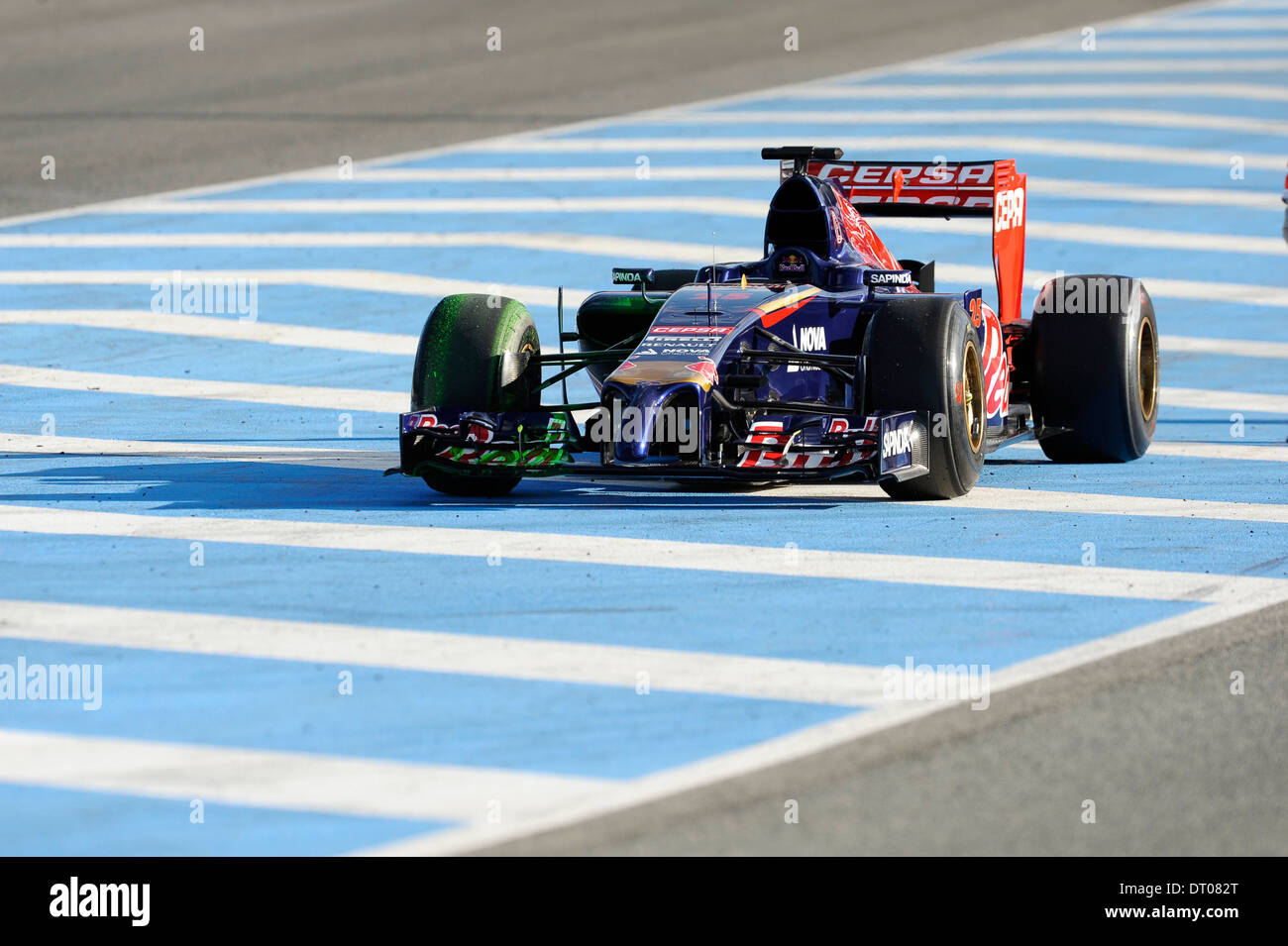 Toro Rosso STR9 bei Formel 1 Tests in Jerez, Spanien Feb.2014 Stockfoto