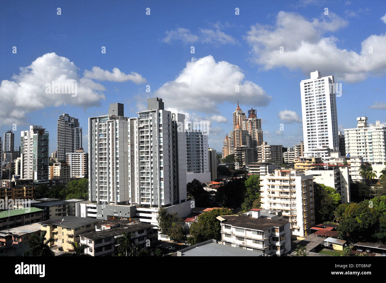 Wohnquartier Panama-Stadt Stockfoto