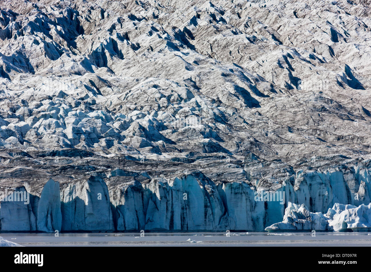 Fjallsarlon Gletscherlagune, Fjallsjokull Gletscher, Island Stockfoto
