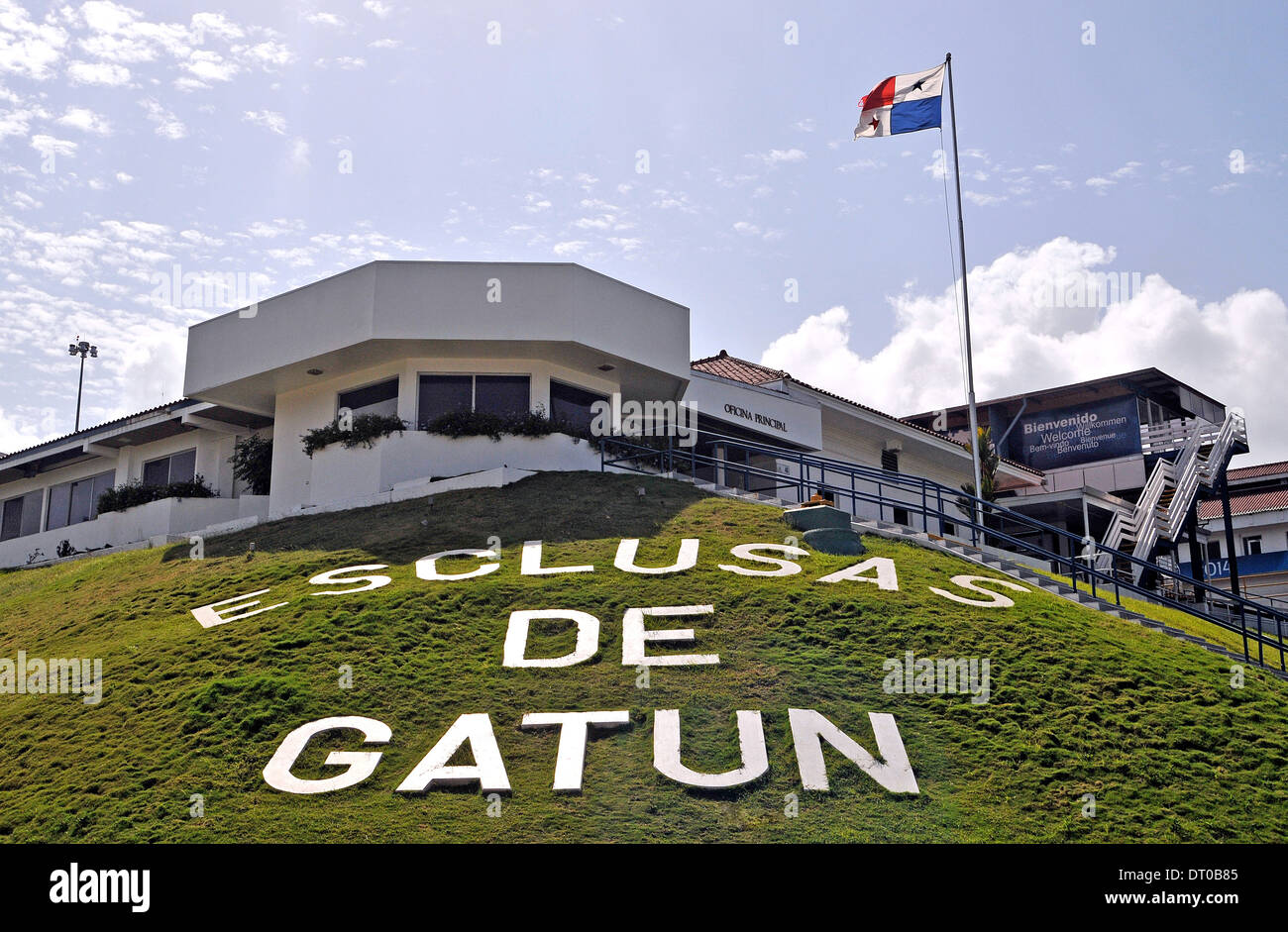 Die Gatun Schleusen des Panama-Kanals Colon Panama Stockfoto