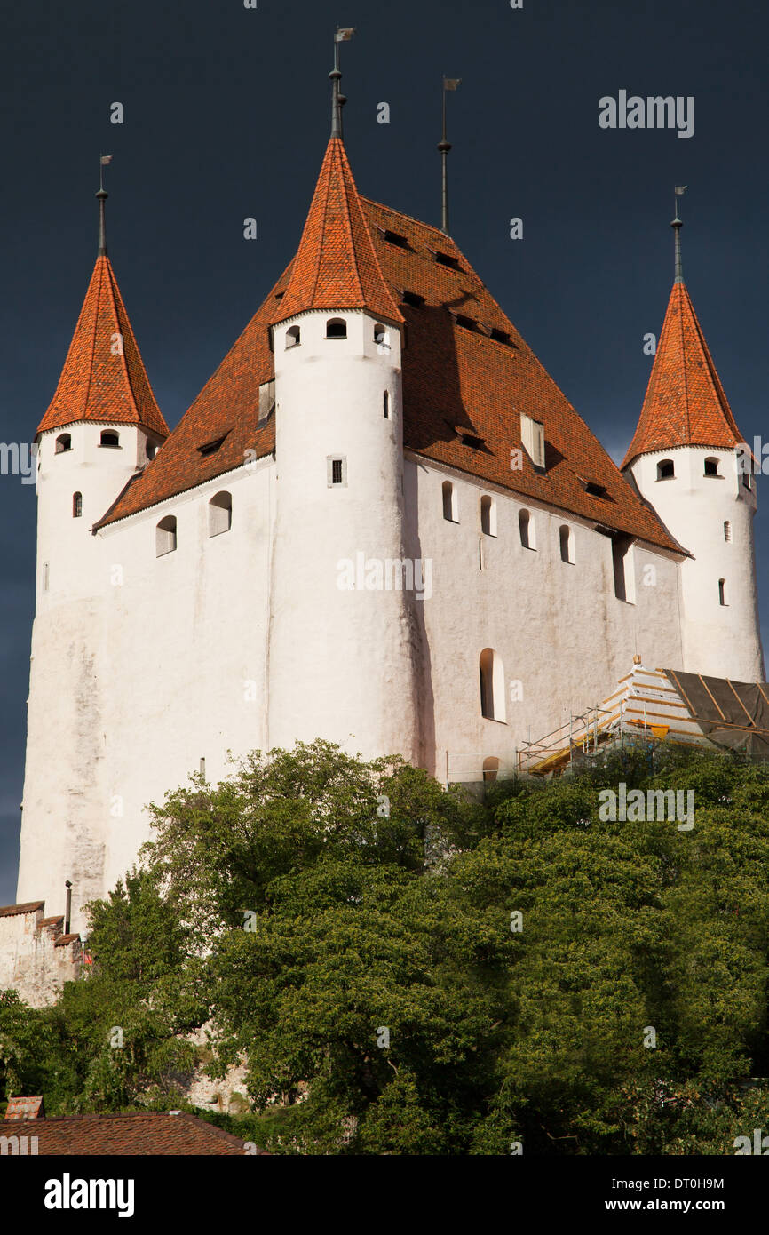 Schloss Thun im Berner Oberland, Schweiz. Stockfoto