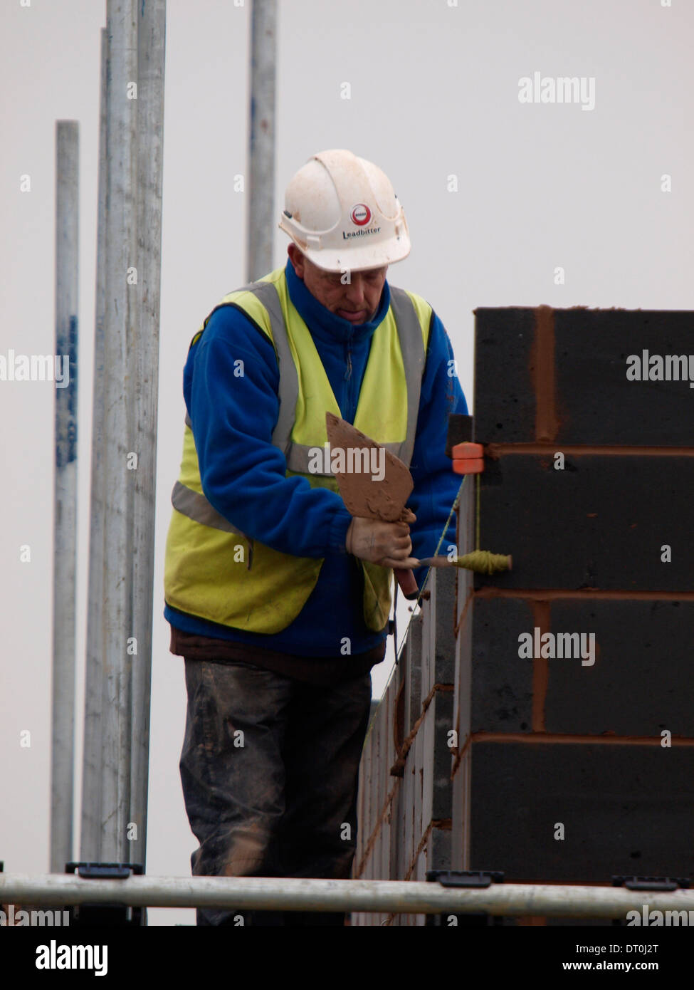 Baumeister bei der Arbeit Stockfoto