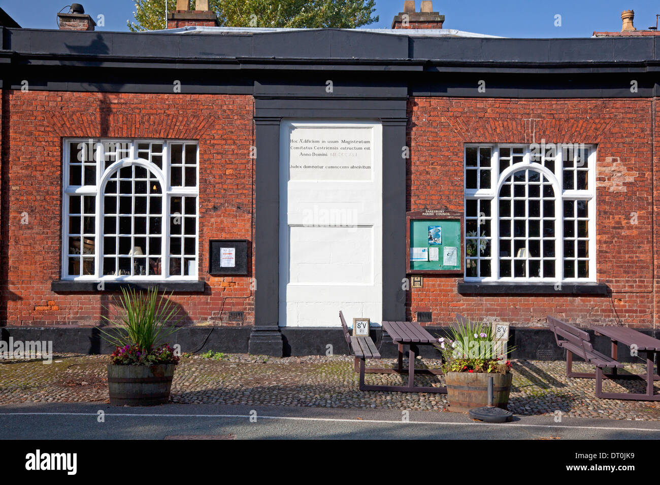 Ehemaligen Gerichtsgebäude, Daresbury, Cheshire Stockfoto