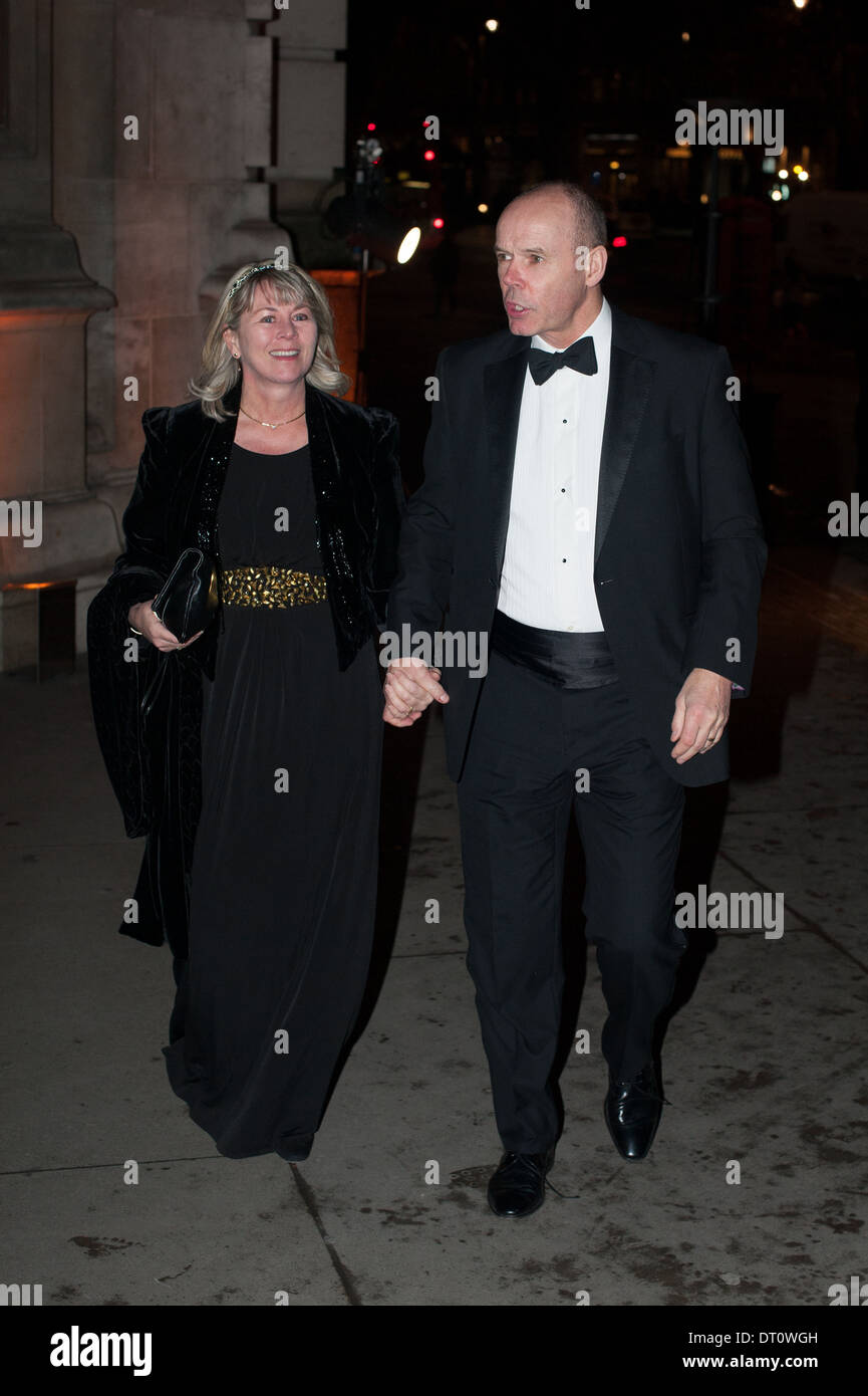 Sir Clive Woodward, Jayne Woodward British asiatischen Trust - Party statt im Victoria and Albert Museum - Ankünfte. Stockfoto