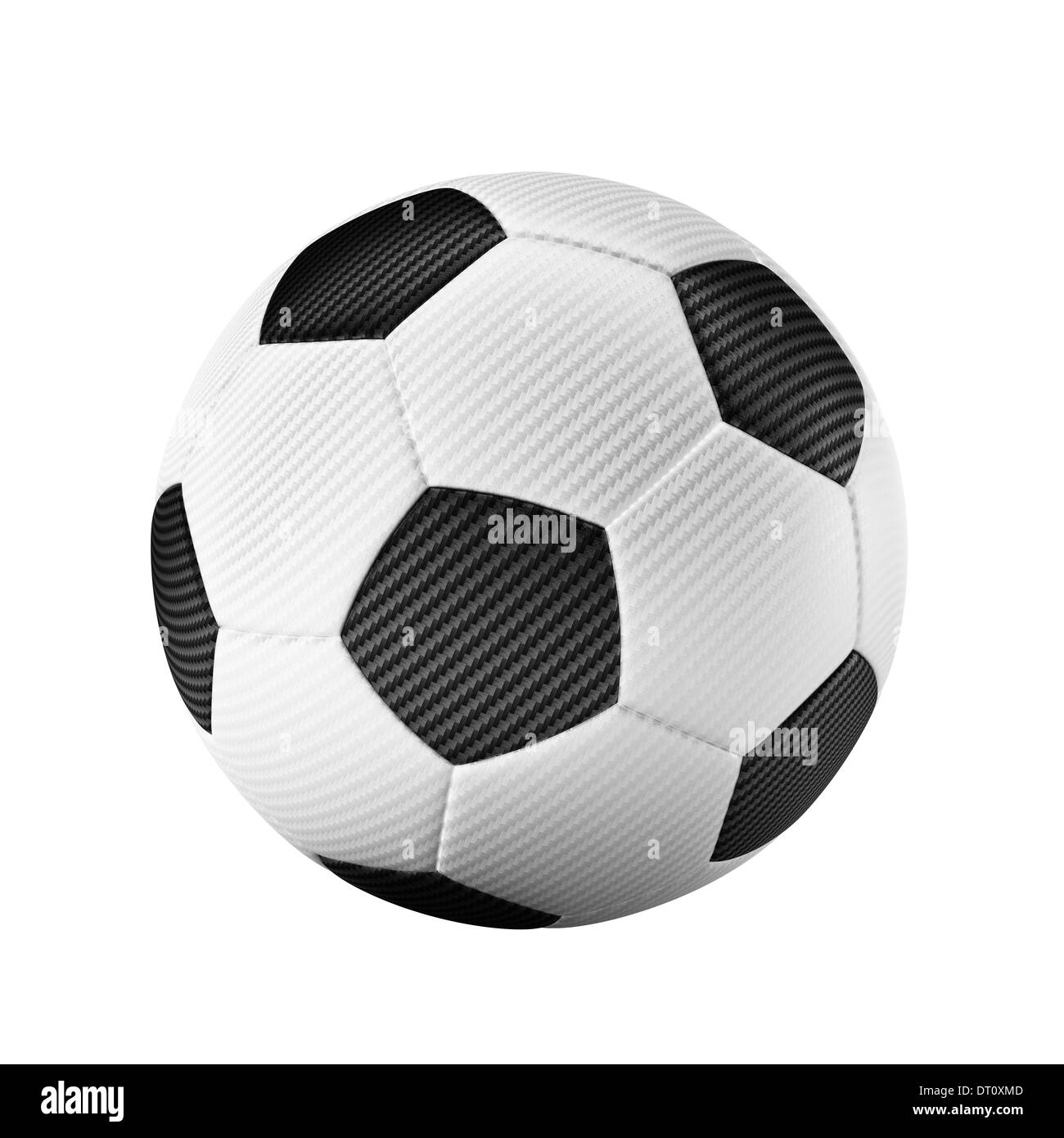 Isolierte klassische Fußball auf weißem Hintergrund für Meisterschaft Worldcup - einfach zu Ausschnitt - Sport-Konzepte Stockfoto