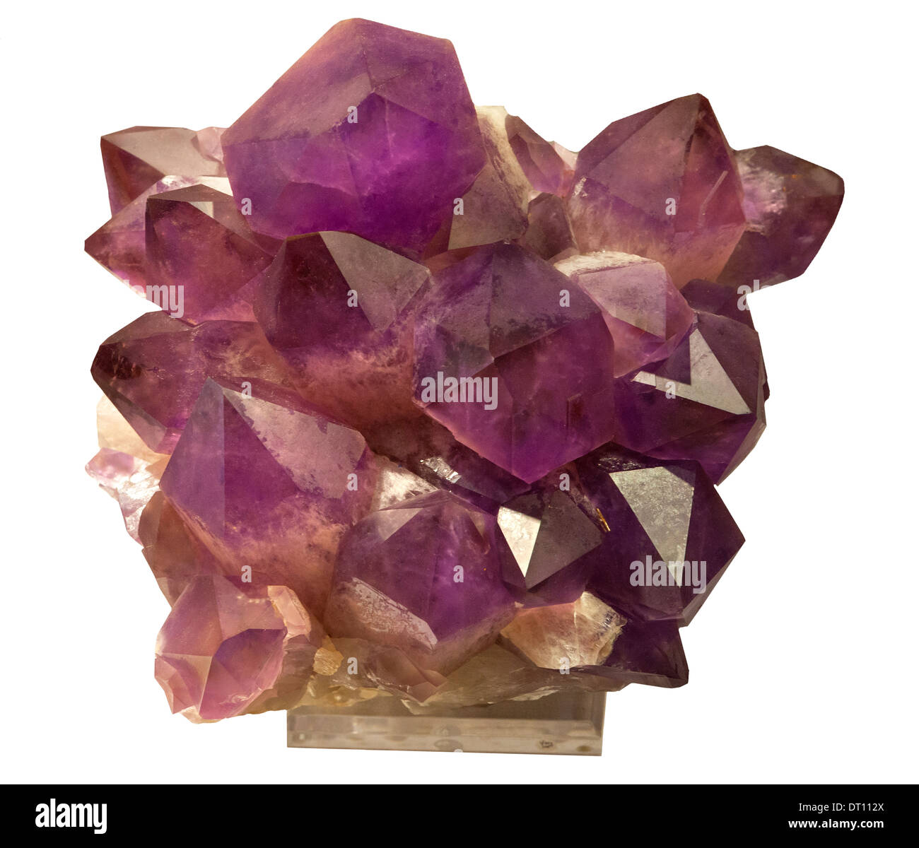 Amethyst ist eine violette Quarz oft in Schmuck verwendet. Stockfoto