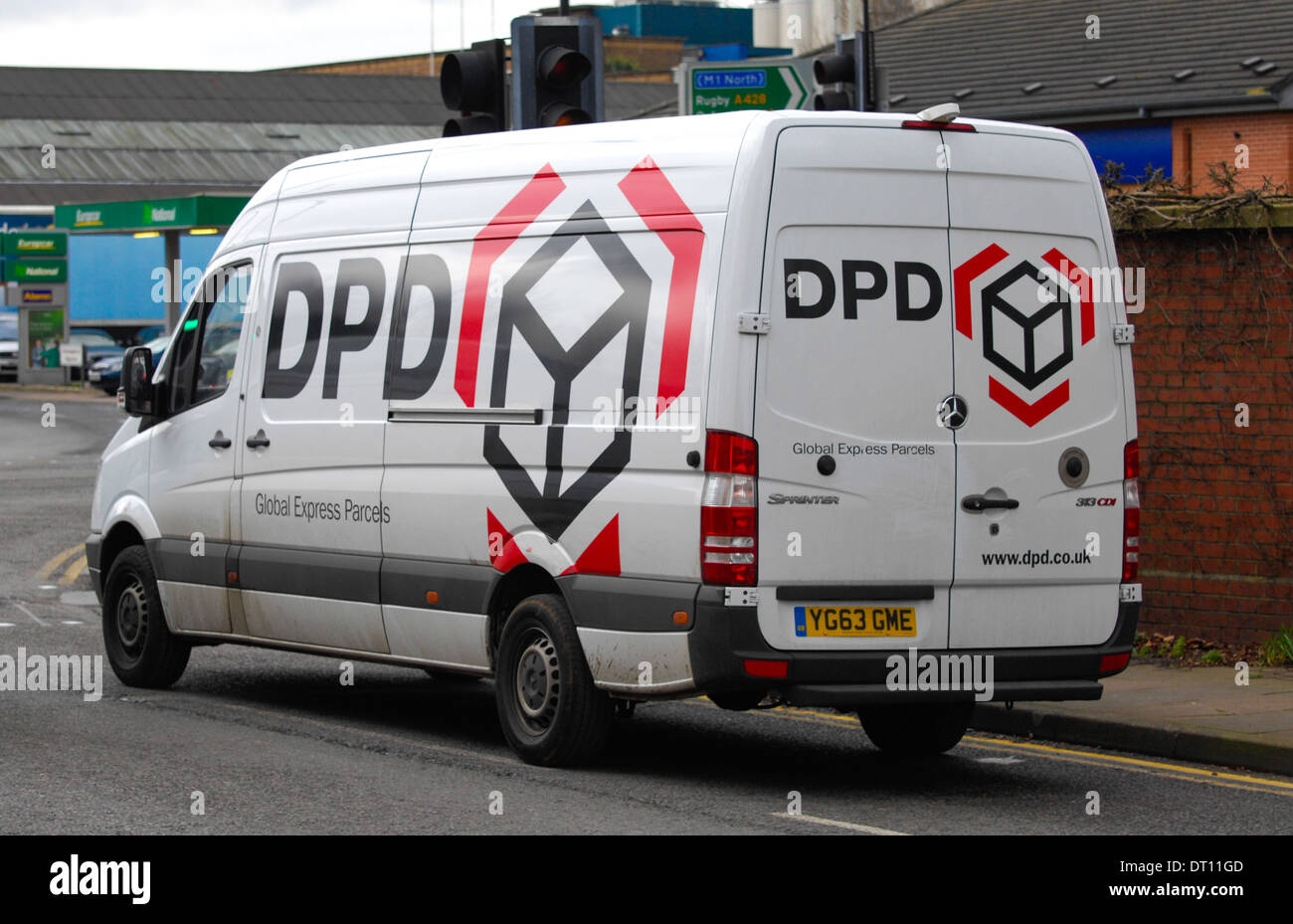 DPD-Lieferwagen Stockfoto