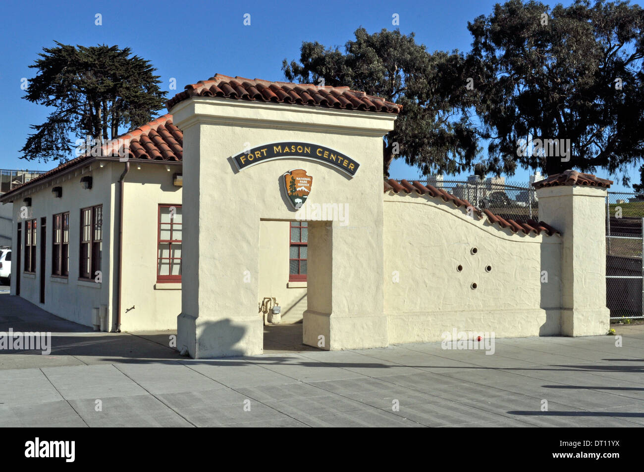 Fort Mason Center Torhaus, San Francisco, Kalifornien Stockfoto