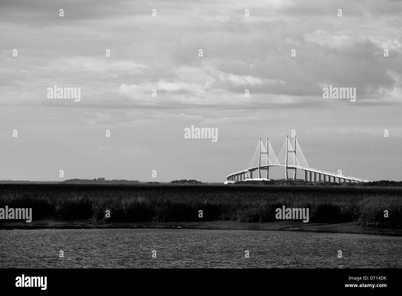 Imaage Lanier Brücke südlich von Brunswick, Georgia Stockfoto