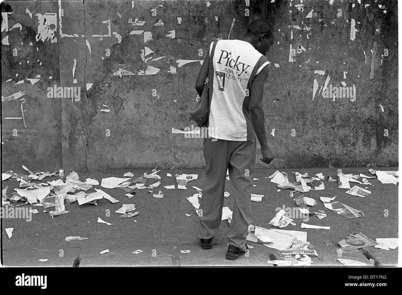 ipjr10610106 Juli 2006 Kinshasa Kongo Libres et Justes (freie und faire) kongolesischen kurfürstlichen Gesetz verlangt Stockfoto