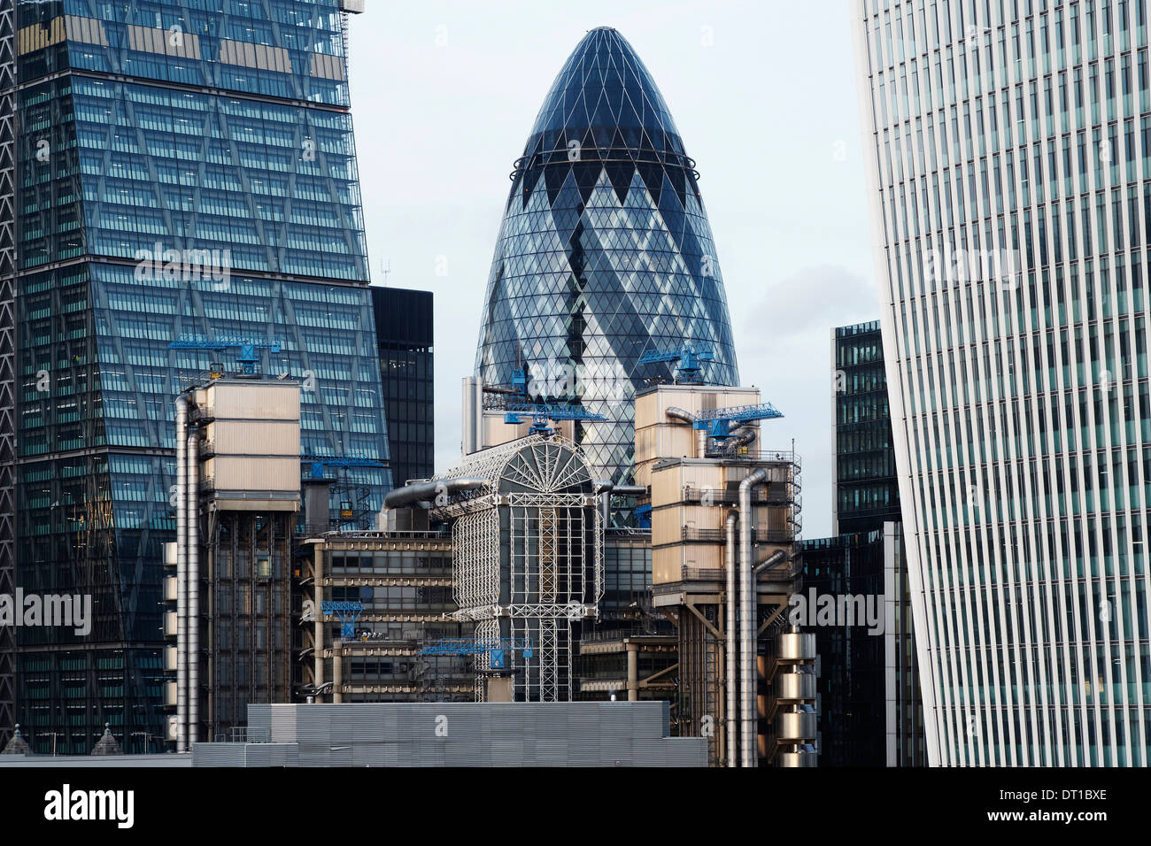 Stadtansichten London, City of London 2013, London, Vereinigtes Königreich. Architekt: verschiedene, 2013. London Sehenswürdigkeiten Stadtpanorama. Stockfoto