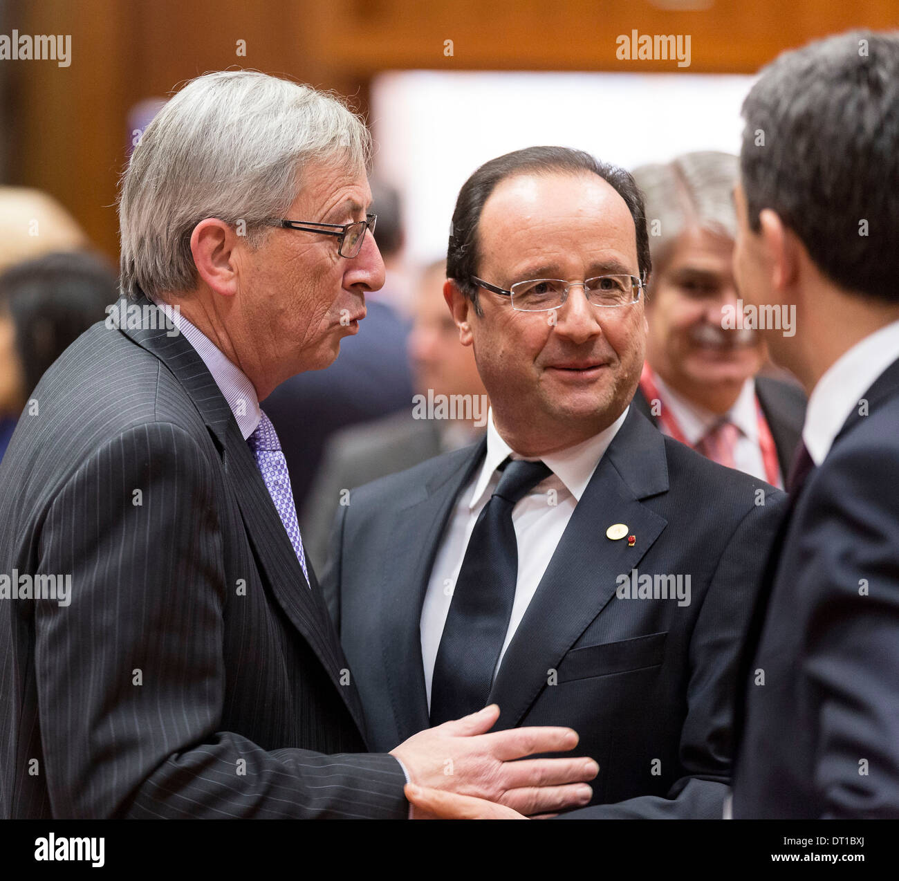 Belgien, Brüssel auf 2013/03/14: europäischen Dreiergipfel mit Francois Hollande Stockfoto