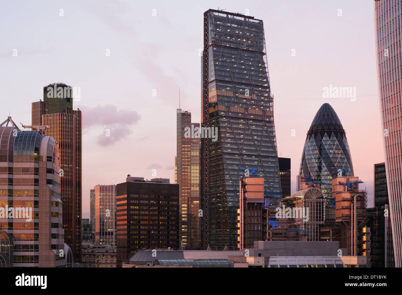 Stadtansichten London, City of London 2013, London, Vereinigtes Königreich, Architekt: verschiedene, 2013. Stockfoto