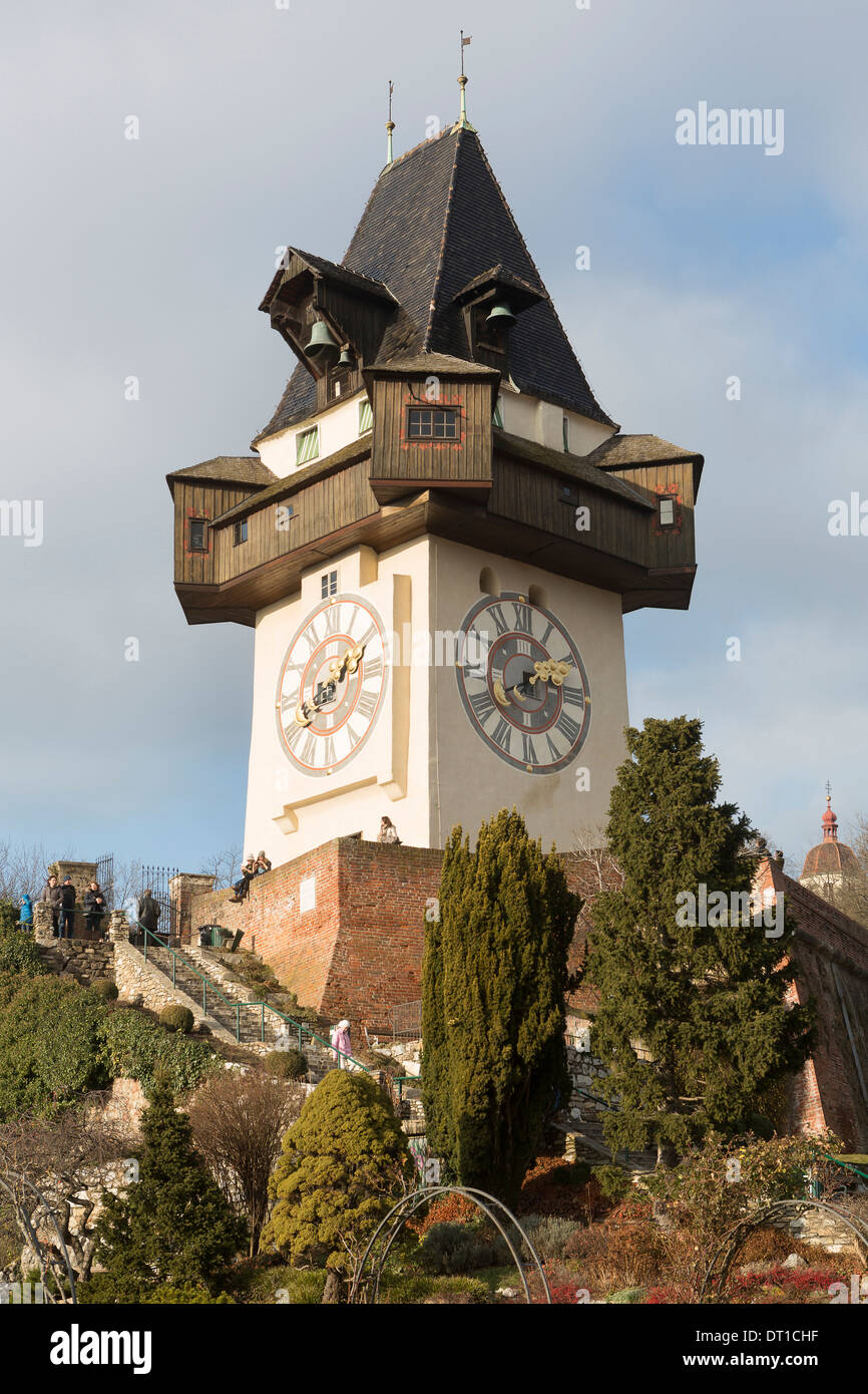 Clock Tower. Langjähriger Symbol von Graz. Graz. Steiermark Stockfoto