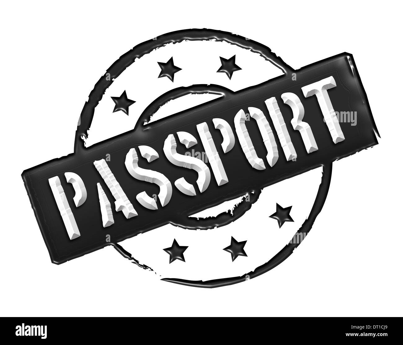 Reisepass - rot Stockfoto