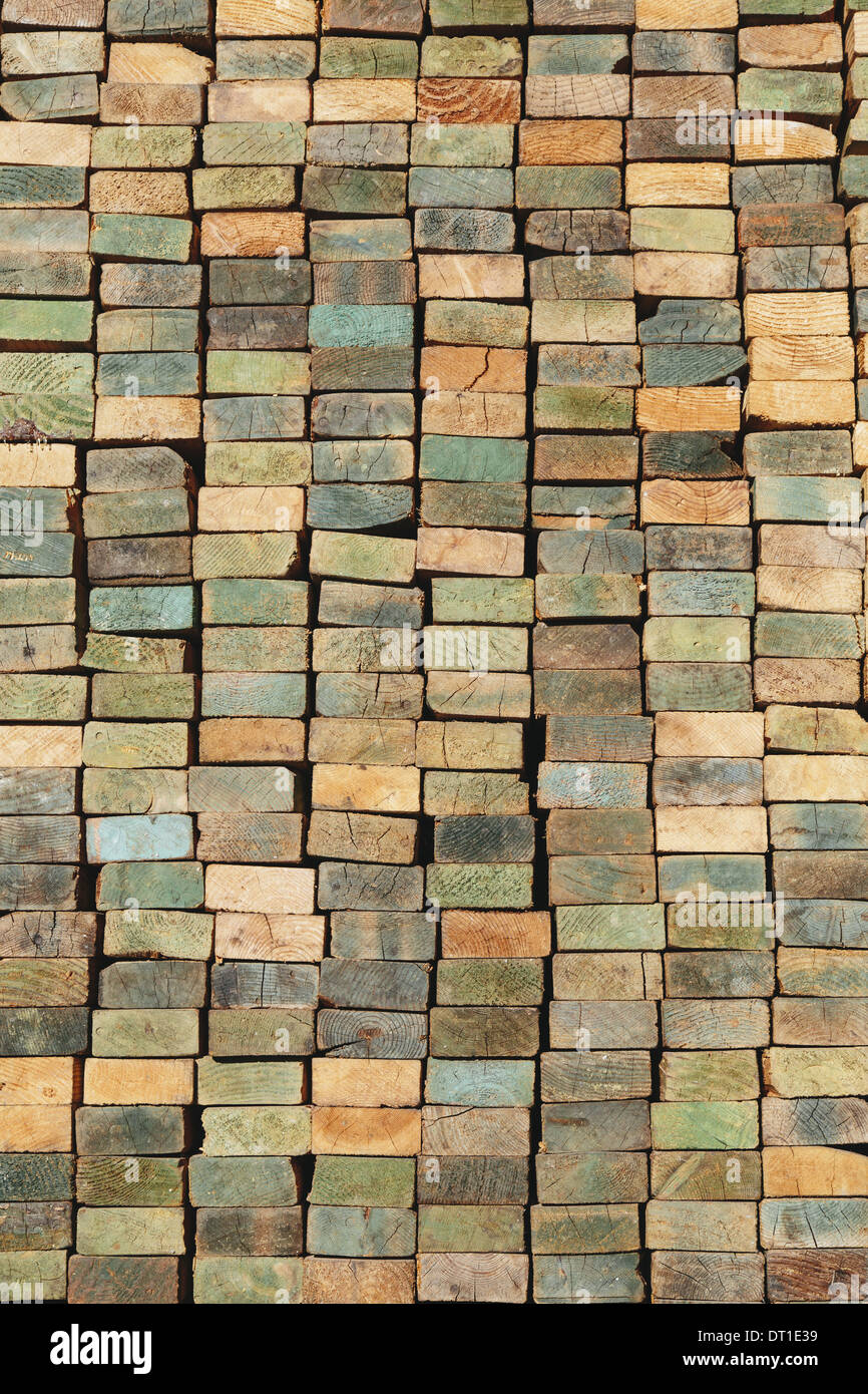 Washington State USA Holz Stud Platten 2 x 4 s Baugerüsten Stockfoto