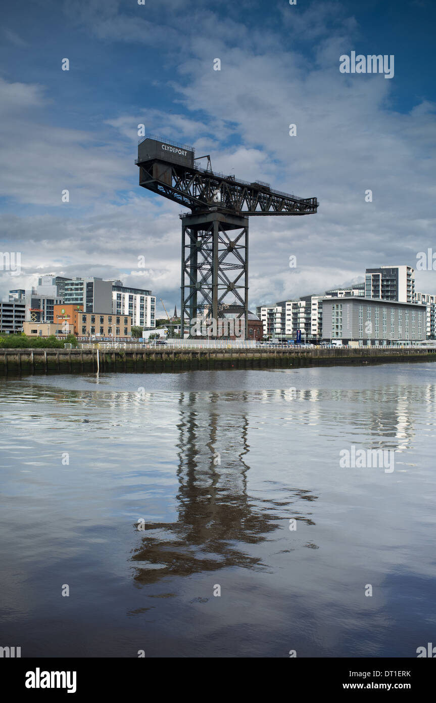Finnieston Kran auf Glasgow-Clydeside Stockfoto