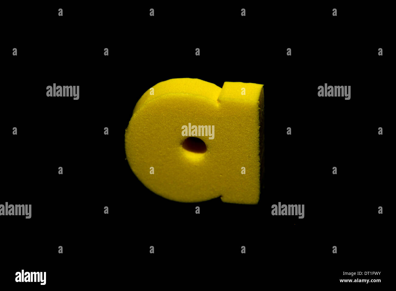 Kleinbuchstaben ein Stockfoto