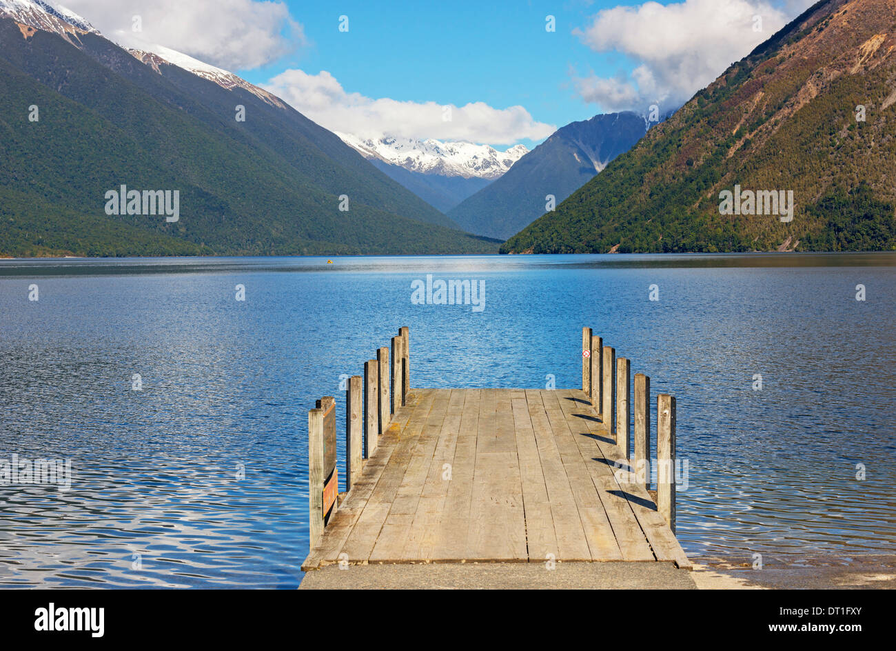 Lake Rotoiti, Nelson-Lakes-Nationalpark, Südinsel, Neuseeland, Pazifik Stockfoto