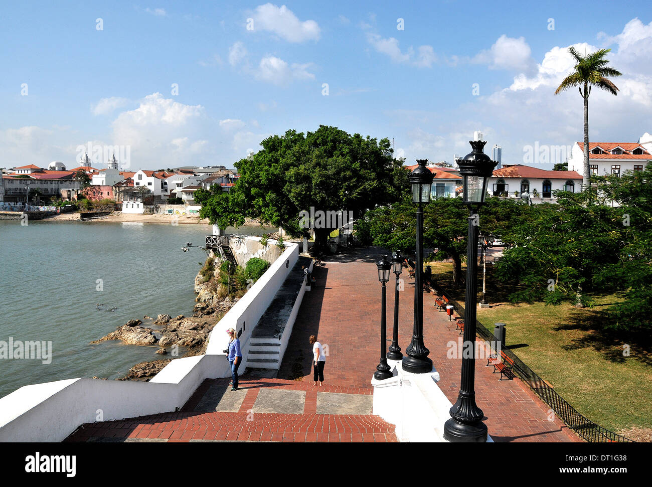 Straßenszene, Las Bovedas San Felipe, Casco Antiguo, Panama City, Panama Stockfoto