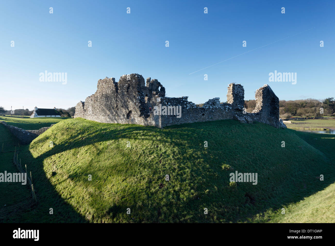 Ogmore Burg. Vale von Glamorgan. Wales. VEREINIGTES KÖNIGREICH. Stockfoto