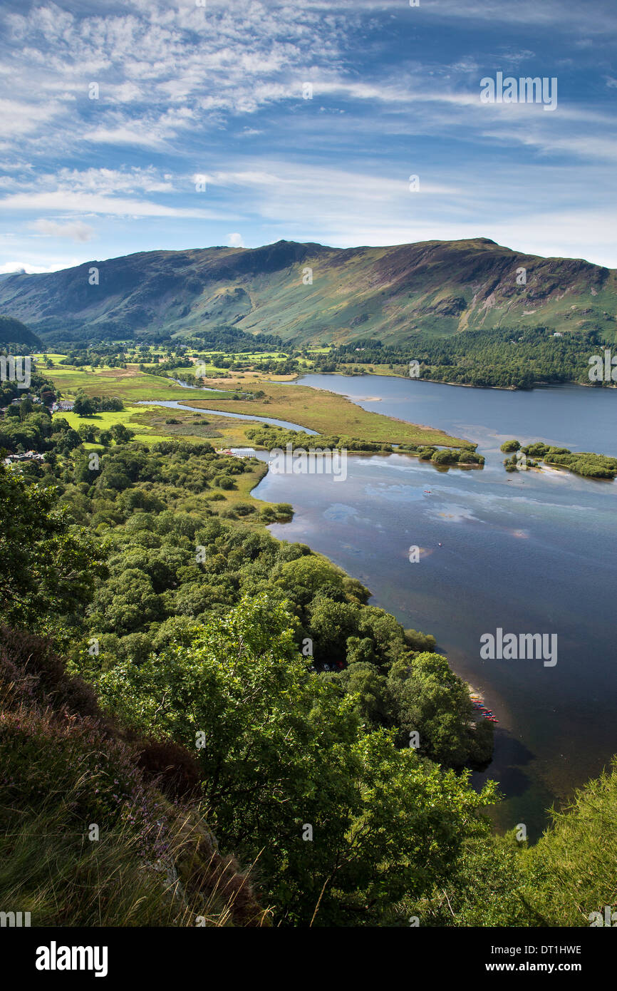 Überraschung-Blick über Derwentwater, Lake District National Park Stockfoto