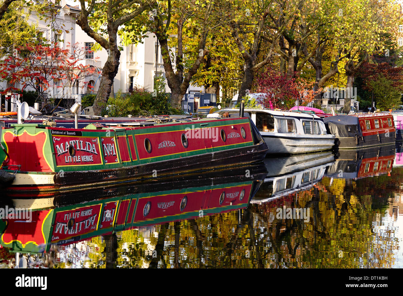 Kanalboote, klein-Venedig, London W9, England, Vereinigtes Königreich, Europa Stockfoto