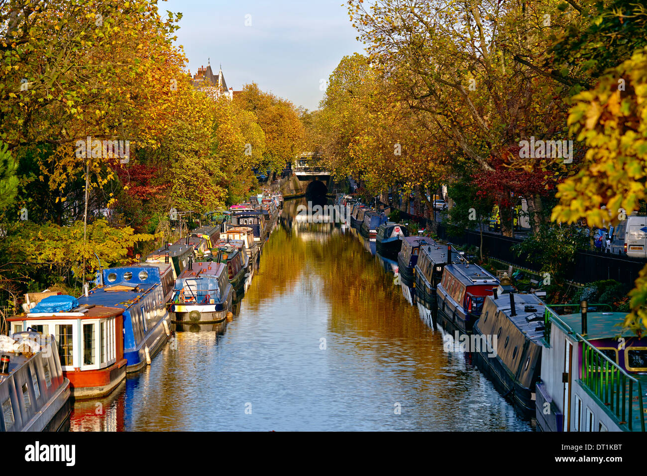 Kanalboote, klein-Venedig, London W9, England, Vereinigtes Königreich, Europa Stockfoto