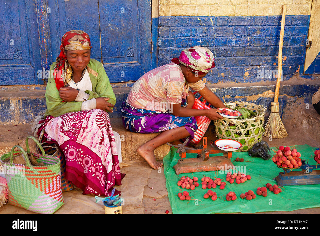 Lokalen Markt, Betsileo City, Ambositra, Madagaskar, Afrika Stockfoto