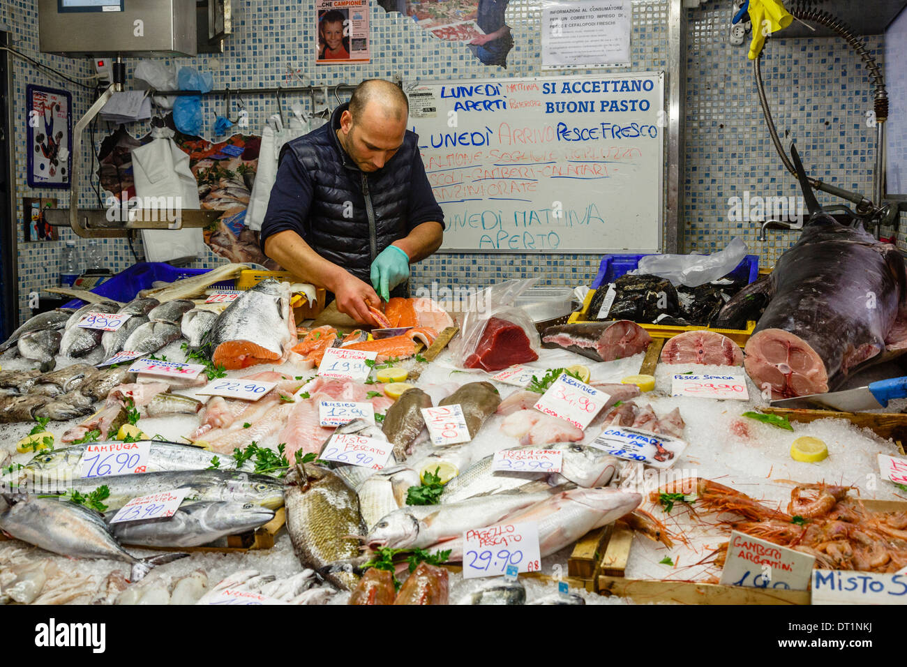 Mercato Orientale (östlichen Markt), Genua, Ligurien, Italien. Stockfoto