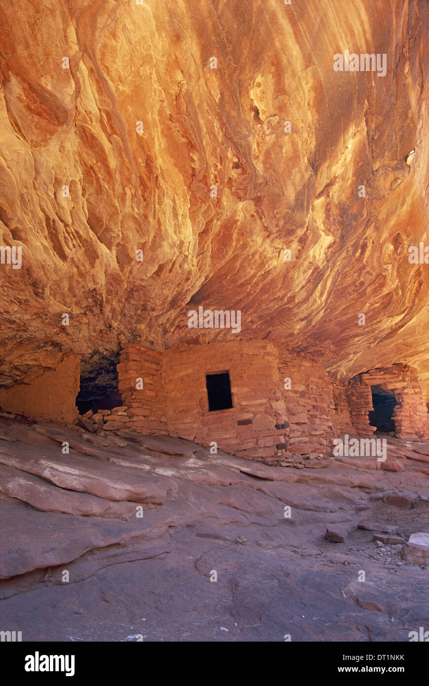 Haus auf Feuer Ruinen im Cedar Mesa Stockfoto