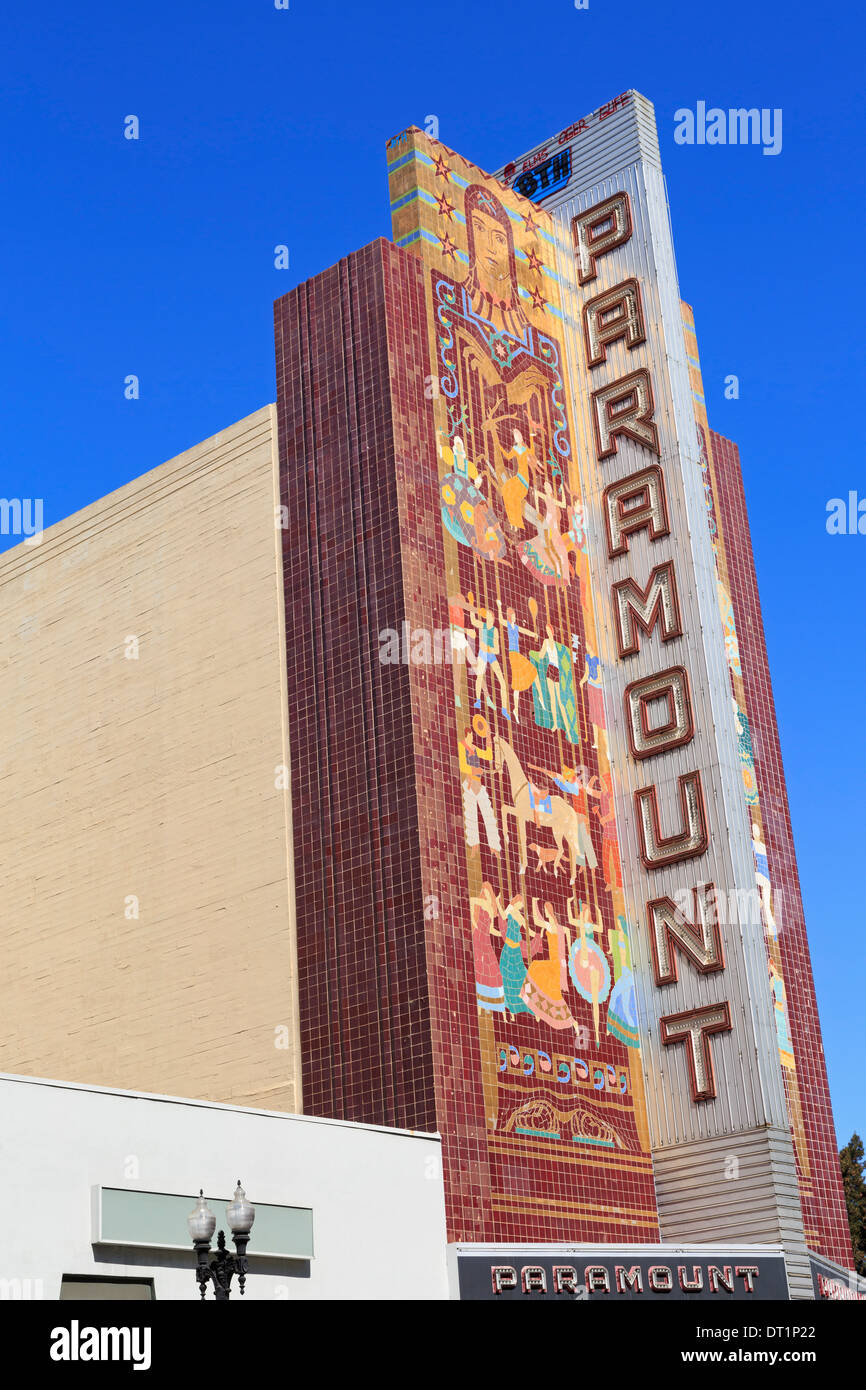 Historischen Paramount Theater, Oakland, California, Vereinigte Staaten von Amerika, Nordamerika Stockfoto
