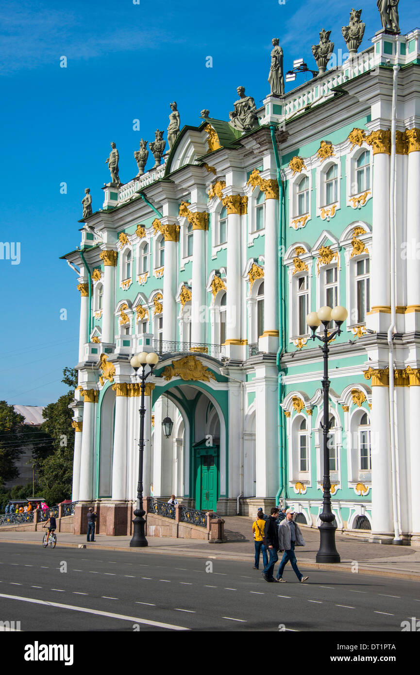 Die Eremitage (Winterpalast), UNESCO-Weltkulturerbe, St. Petersburg, Russland, Europa Stockfoto