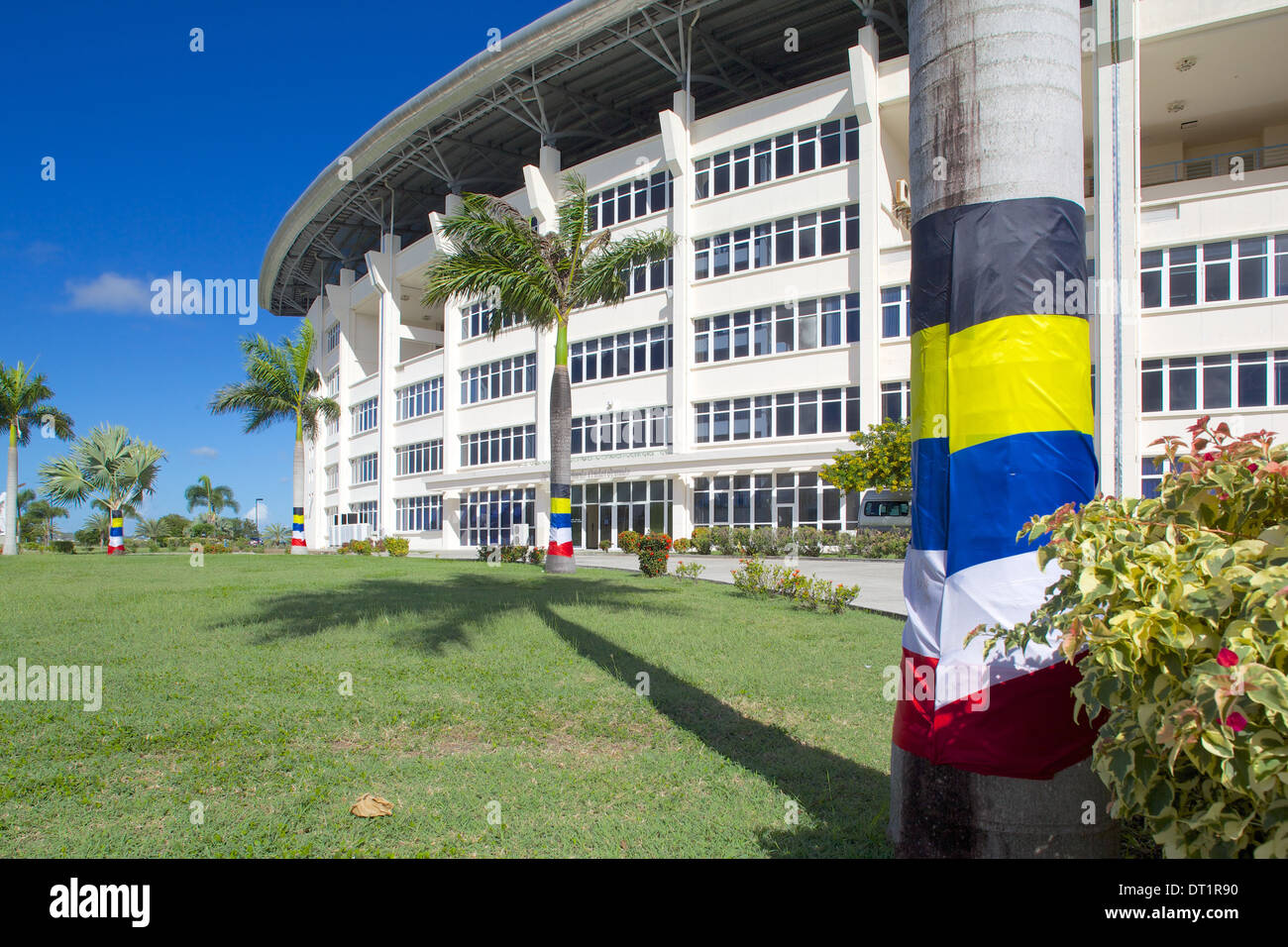 Sir Vivian Richards Stadion, alle Heiligen Straße, St. Johns, Antigua, Leeward-Inseln, West Indies, Karibik, Mittelamerika Stockfoto