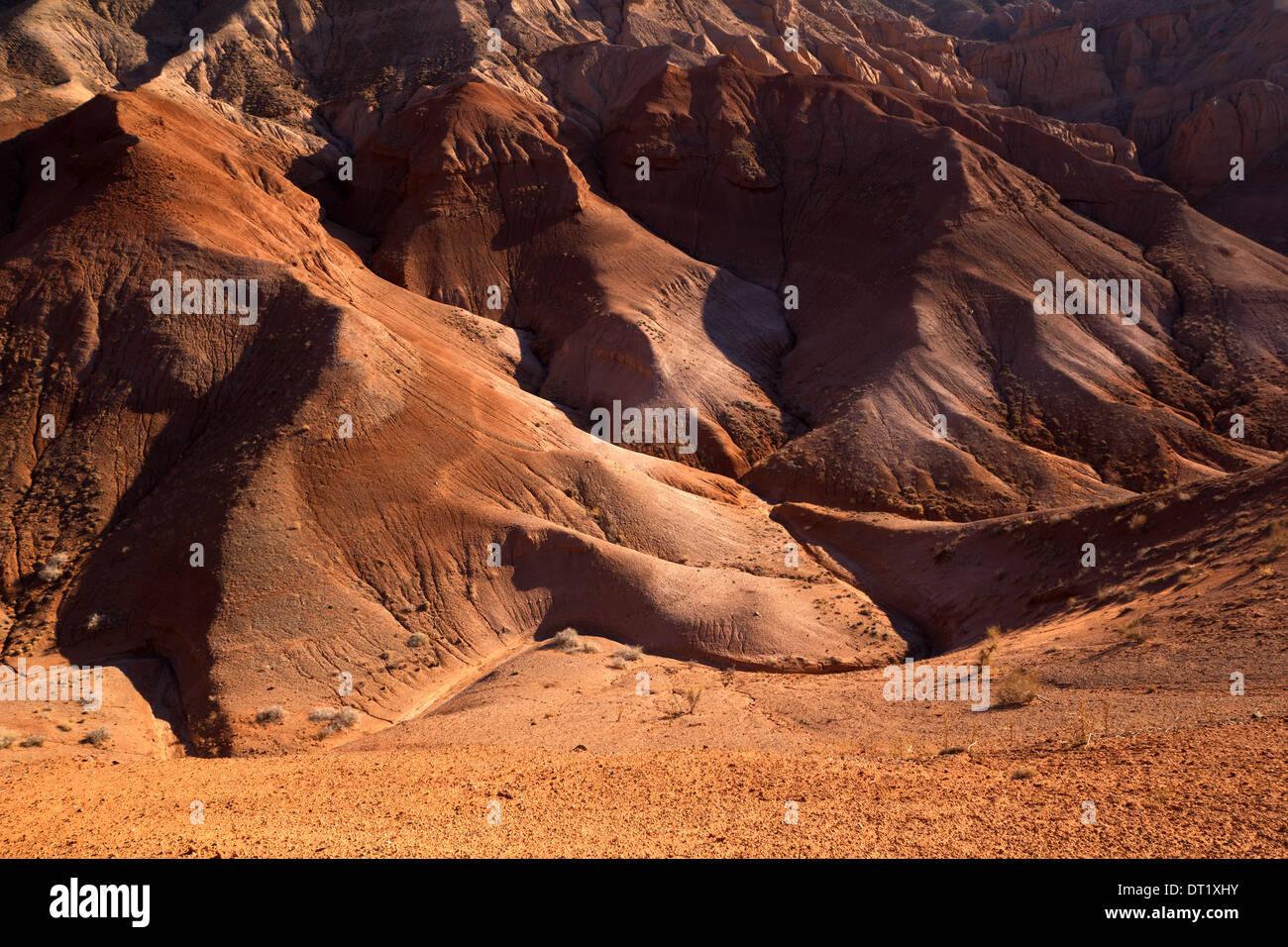 Rote Wüste Berge in Kasachstan Stockfoto