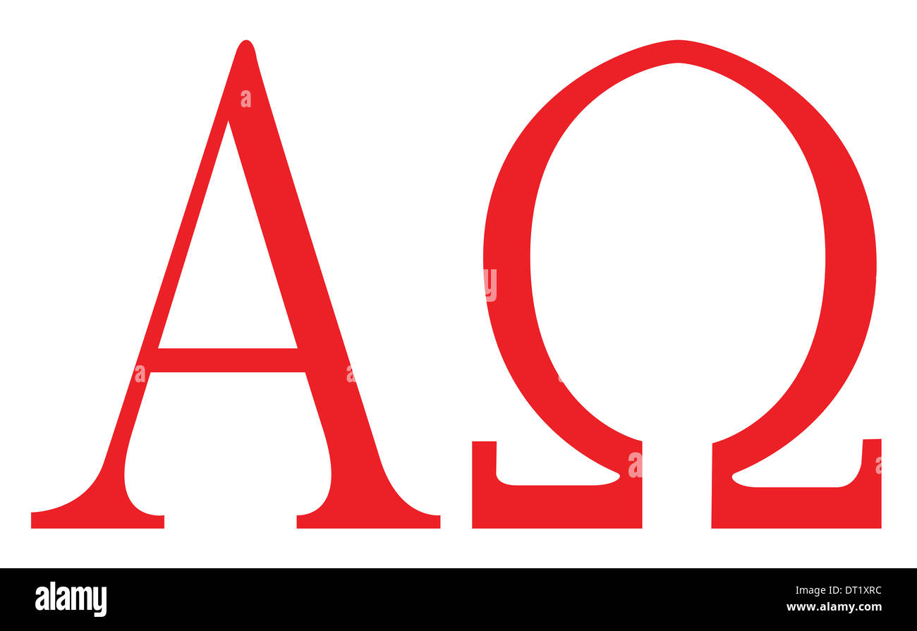Das Alpha OmegaSymbole Stockfotografie Alamy