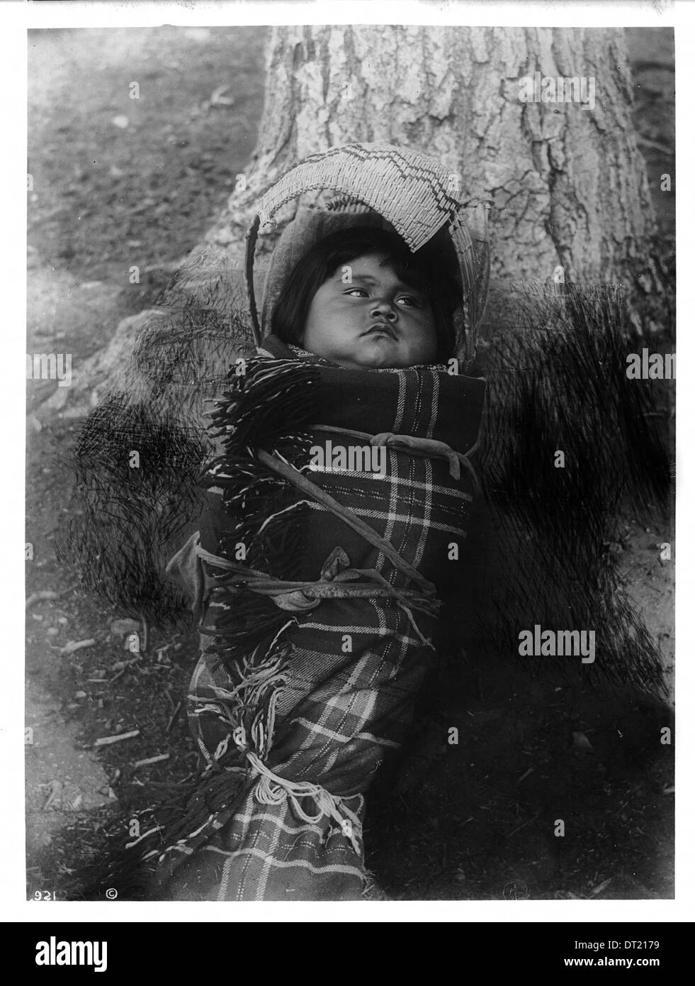 Indischen Baby, kleine Sadie, die Paiute Belle von Yosemite, ca.1902 Stockfoto