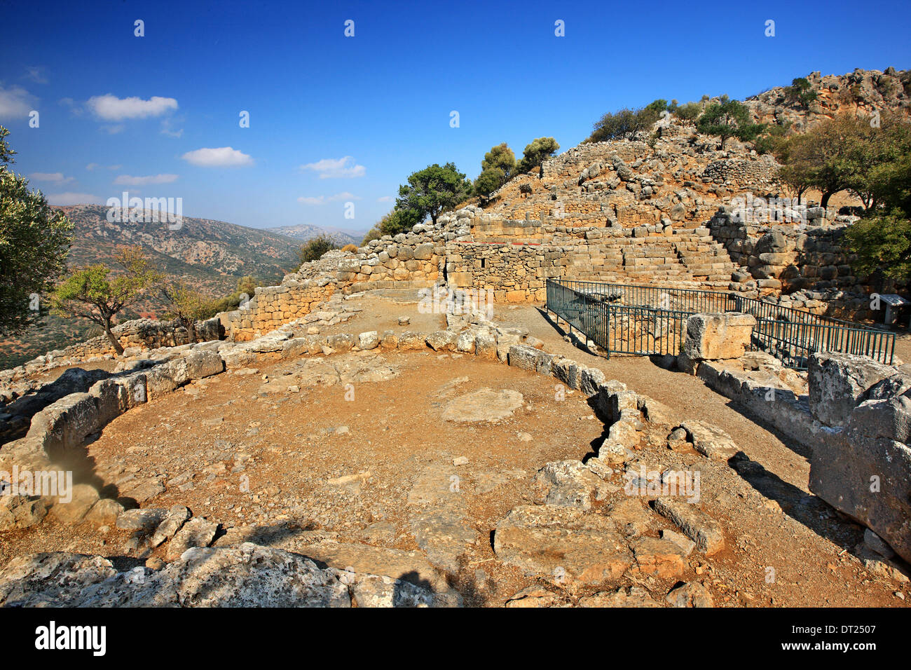 Die archäologische Stätte von Lato, Nähe Dorf Kritsa (Gemeinde von Agios Nikolaos), Lasithi, Kreta, Griechenland. Stockfoto
