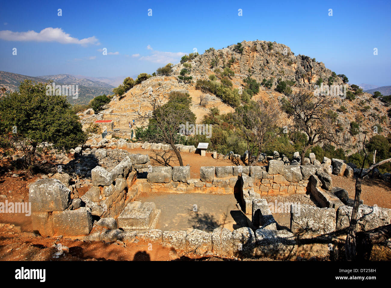Die archäologische Stätte von Lato, Nähe Dorf Kritsa (Gemeinde von Agios Nikolaos), Lasithi, Kreta, Griechenland. Stockfoto