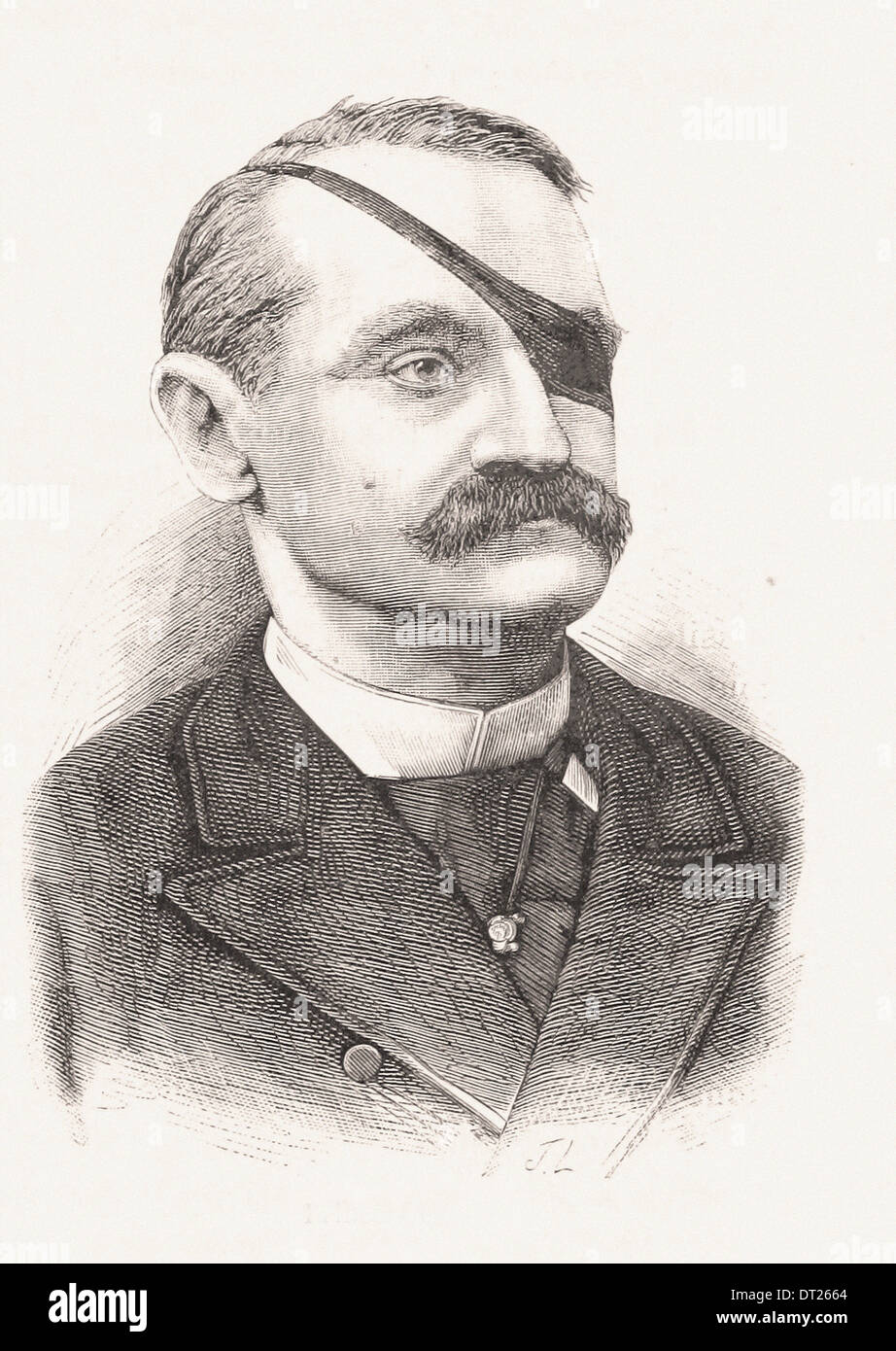Porträt des Prinzen Orloff - Gravur XIX Jahrhundert Französisch Stockfoto